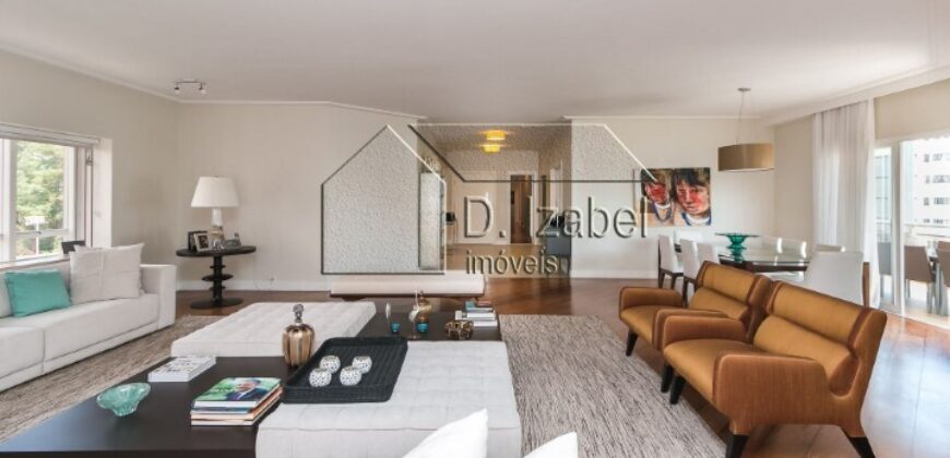 Apartamento de Luxo com 4 Suítes e 6 Vagas para alugar no Morumbi.