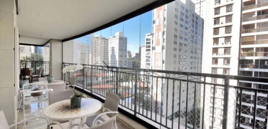 Apartamento de Alto Padrão à Venda, 367m² com 4 suítes, terraço nos Jardins São Paulo.