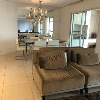 Apartamento mobiliado para locação com 2 quartos os 2 sendo suítes na Vila Olimpia.