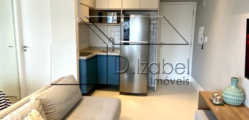 Studio novo para alugar em Pinheiros! 35m² – Mobiliado e próximo ao metrô