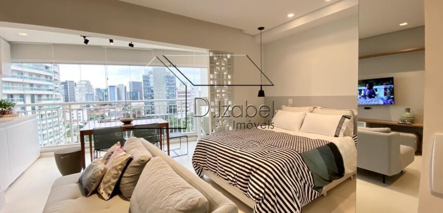 Studio novo para alugar em Pinheiros! 35m² – Mobiliado e próximo ao metrô